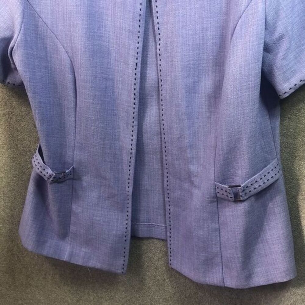 K Studio‎ Collection Lavender Short Sleeve Blazer Jacket Career Professional - Picture 5 of 10